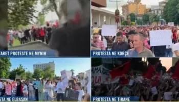 Protesta shtrihet në të gjithë Shqipërinë dhe jashtë vendit: Mijëra qytetarë në Elbasan, Korçë dhe Mynih