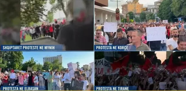 Protesta shtrihet në të gjithë Shqipërinë dhe jashtë vendit: Mijëra qytetarë në Elbasan, Korçë dhe Mynih