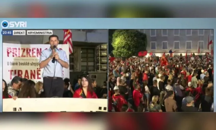Protestuesi – Ramës: Kryeministri britanik e dha dorëheqjen, ti kur do e marrësh shembullin tij?