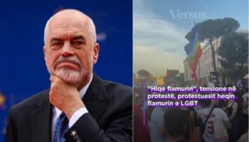 Rama i heshtur për protestën masive ku kërkohet dorëheqja e tij, kapet pas një episodi me flamurin LGBT