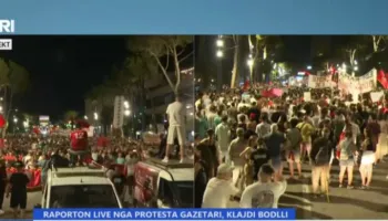 ‘Rama jepe dorëheqjen’/ Dita e 29-të e revoltës qytetare, nis marshimi në rrugët e Tiranës