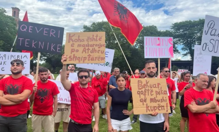‘Rama jepe dorëheqjen’/ Me dhjetëra shqiptare në SHBA vijojnë protestat në Connecticut