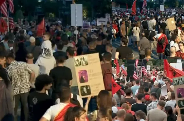 “Rama jepe dorëheqjen”/ Protestuesit nisin marshimin kilometrik, qytetarët ndezin rrugët e kryeqytetit