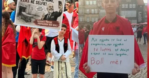‘Rama jepe dorëheqjen’, shqiptarët në Bremen protestojnë kundër qeverisë