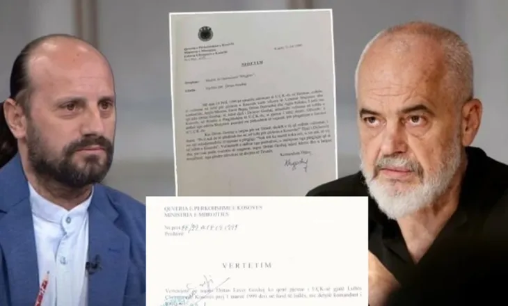Rama nxorri letrën e UÇK, del shkresa tjetër: Dritan Goxhaj në radhët e Ushtrisë Çlirimtare të Kosovës (FOTO)