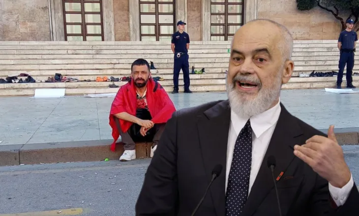 Rama publikoi foton e tij/ Reagon protestuesi “i vetmuar”: UNË NUK JAM TI