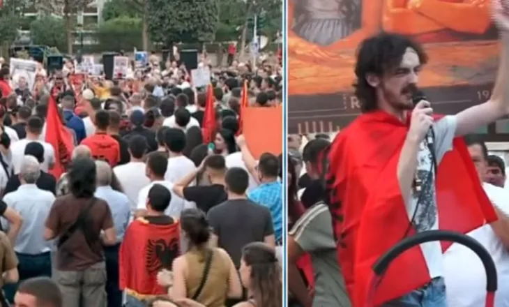 ‘Rama tha se kemi frikë të vijmë’, i riu britanik i bashkohet protestës: Erdha nga Anglia për të thënë se…