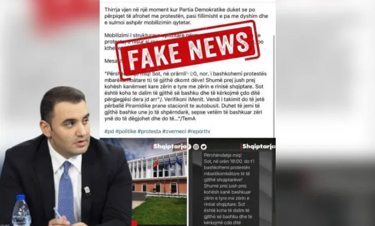 ‘Refuzoni këto pseudo media banale’/ Këlliçi: Po shpërndajnë fake news kundër PD-së dhe protestës qytetare