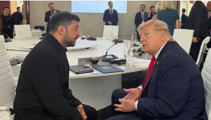 Samiti i G7 në Evian të Francës, Zelensky takohet me Trump