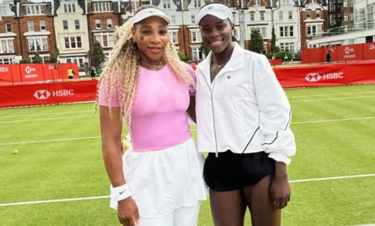 Serena Williams sërish në fushë në lojën dyshe në turneun “Queen’s” me një partnere 25 vjet më të re në moshë