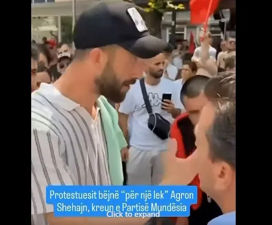 Shehajn e kapin protestuesit me vezë në duar dhe e bëjnë “për një lek”! Balla nxjerr videon