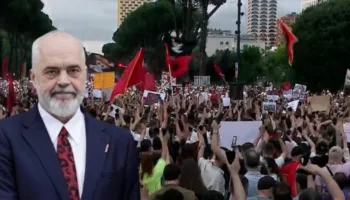 “Shëmbëlltyra e zezë”/ Rama për protestën: Disa dështakë të zemëruar, por…qytetarët do të fitojnë me Shqipërinë