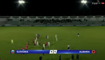 Shqipëria U-21 barazon me Slloveninë në transfertë, Brruti shënon për Shpresat