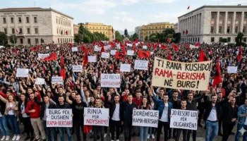 Shuhet anti-mitingu i Partisë Socialiste, sheshi bulevardi dhe rrugët e Tiranës mbushen plot me të rinj e të reja…