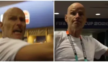 Solbakken i papërmbajtshëm; godet me grushte dhe shkelma kamerën në dhomat e zhveshjes (video)