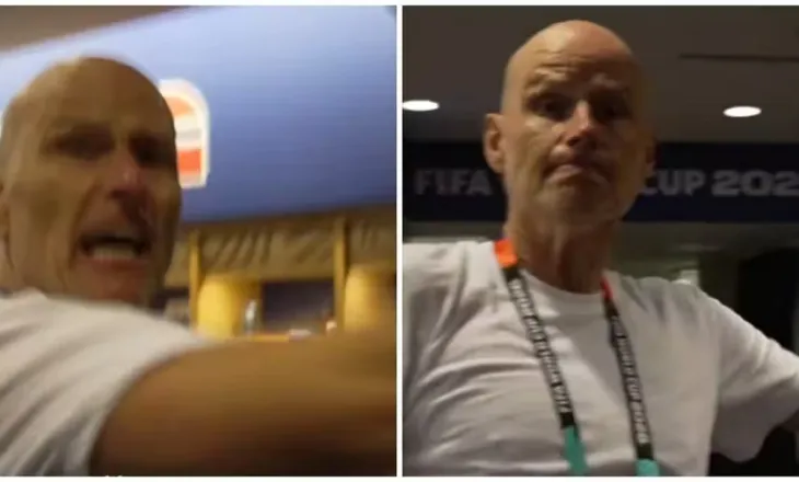 Solbakken i papërmbajtshëm; godet me grushte dhe shkelma kamerën në dhomat e zhveshjes (video)