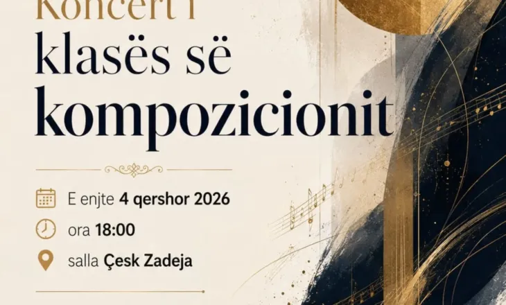 Stina koncertore e Fakultetit të Muzikës, një koncert me krijimtarinë e kompozitorëve të rinj