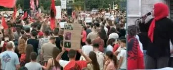 “Ta rrëzojmë këtë kryeministër”/Tubim madhështor në Tiranë, protestuesja: Ka ardhur koha për një lëvizje mbarëkombëtare