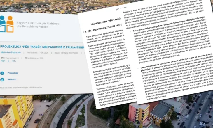 Taksa e pronës do të rritet/ Propozohet projektligji, do të përafrohet me vlerën reale të tregut