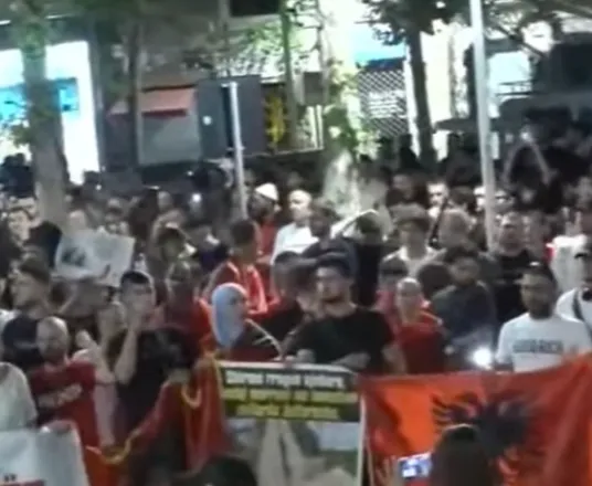 “Të shitur!”/ Protestuesit ndalojnë para godinës së seancave plenare: Parlamenti i krimit!