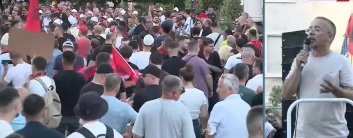 Thirrja për Berishën nga protesta e emigrantit shqiptar: Nëse e do Shqipërinë, jep dorëheqjen i pari, pas teje dhe Rama