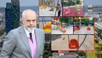 Tirana ‘mbytet’ nga betoni, ‘zhduken’ këndet e lojërave për fëmijë