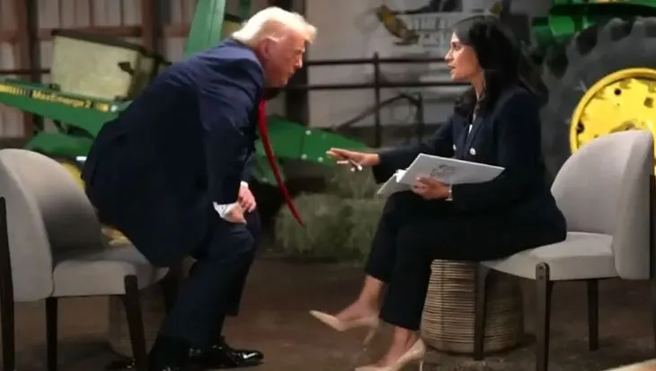  Trump largohet nga intervista gjatë përplasjes me gazetaren, ja pyetja që e nxori nga vetja presidentin e SHBA!