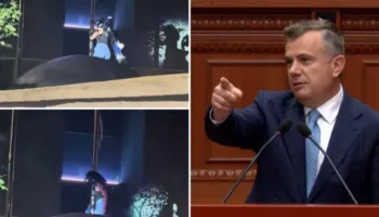 “Turp”/ Heqja e flamurit izraelit gjatë protestës në Tiranë, reagon Taulant Balla: Akti i rëndë
