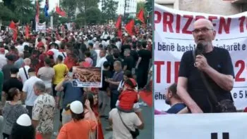 “Turp i madh”/ Aktori Mehdi Malkaj, në protestë: Partitë, janë grupe hajdutësh