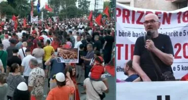 “Turp i madh”/ Aktori Mehdi Malkaj, në protestë: Partitë, janë grupe hajdutësh