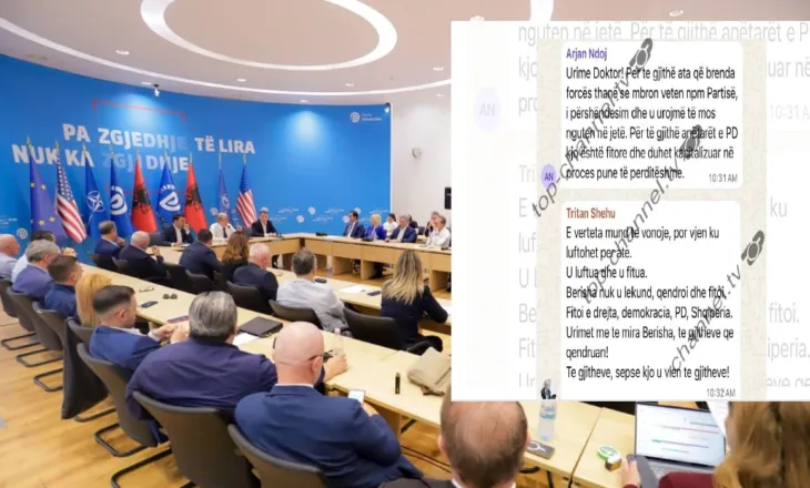 “Urime dhe atyre që të akuzuan se po mbron veten përmes partisë”/ Berisha njoftoi heqjen e non-gratës, zbardhen mesazhet në WhatsApp e grupit të PD. Ndoji ironizon Bardhin?