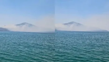 Vatër zjarri në Karaburun, tymi mbulon një pjesë të zonës