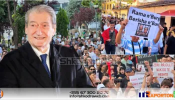 VEZHGIMI – Berisha “i shpëton” burgut në protestën e flamingove në Shkodër, “u burgos” vetëm Edi Rama…