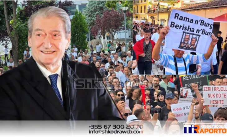VEZHGIMI – Berisha “i shpëton” burgut në protestën e flamingove në Shkodër, “u burgos” vetëm Edi Rama…