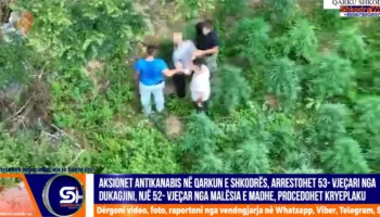 VIDEO – Aksionet antikanabis në qarkun Shkodër, arrestohen dy persona në Dukagjin dhe Malësi e Madhe