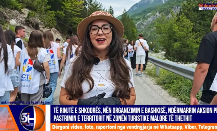 VIDEO – Pas Velipojës, të rinjtë e bashkisë Shkodër organizojnë aksion pastrimi edhe në zonën e Thethit…