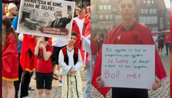 VIDEO/ Rama jepe dorëheqjen, shqiptarët në Bremen, protestojnë kundër qeverisë