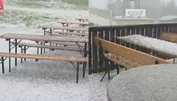 VIDEO/ Stuhi të forta me breshër godasin Austrinë dhe Slloveninë