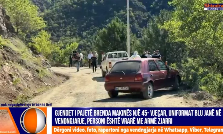 VIDEO+EMRI – Gjendet i vrarë me armë zjarri në makinë 45- vjeçari, policia jep detajet e para për ngjarjen