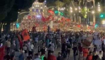 Vijon marshimi/ Protestuesit njëzëri: O Erion o legen, prite Ramën se po vjen!