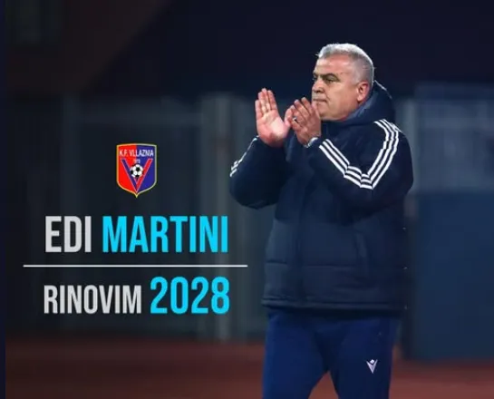 Vllaznia i zgjat kontratën Martinit