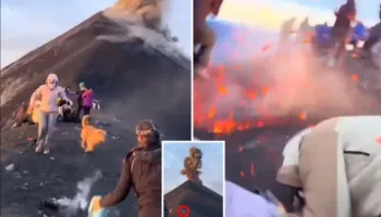 “Vrapo, vrapo”, shpërthen papritur vullkani në Guatemalë, turistët përjetojnë momente tmerri (VIDEO)