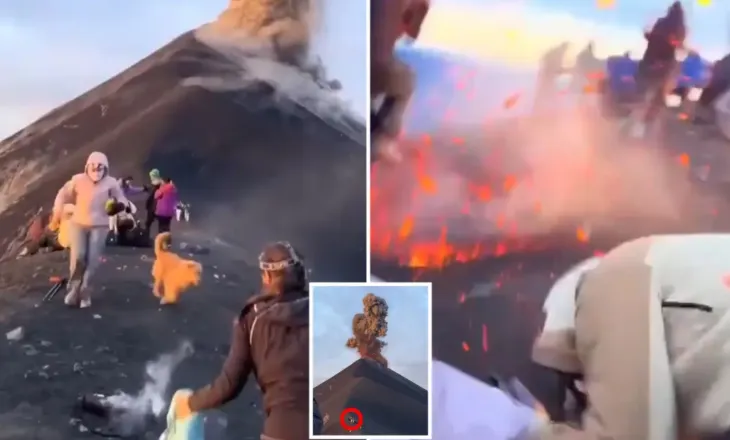 “Vrapo, vrapo”, shpërthen papritur vullkani në Guatemalë, turistët përjetojnë momente tmerri (VIDEO)