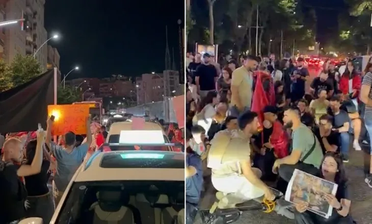 ‘Zvërneci’/ Pas protestës para Kryeministrisë, një grup qytetarësh mblidhen para selisë së Partisë Socialiste