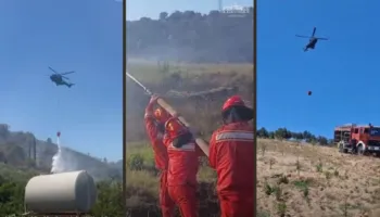 “16 vatra zjarri në të gjithë vendin, 5 janë ende aktive”, Ministria e Mbrojtjes: U angazhuan helikopterë dhe mbi 260 forca operacionale
