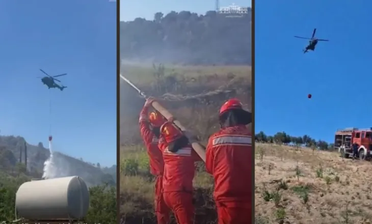 “16 vatra zjarri në të gjithë vendin, 5 janë ende aktive”, Ministria e Mbrojtjes: U angazhuan helikopterë dhe mbi 260 forca operacionale