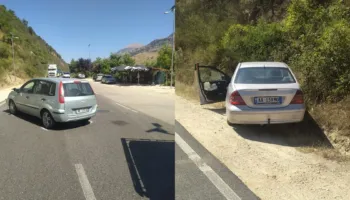 Aksident në Gjirokastër/ ’Cekja’ i Beratit dhe Baba Sheh Hormova përplasen me makinë