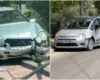Aksident në unazën e Patosit, përplasen dy automjete, plagosen gruaja dhe fëmijët e njërit drejtues