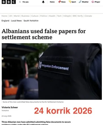 Ambasada shqiptare në Londër ‘detyron’ BBC-në të korrigjojë titullin denigrues ndaj shqiptarëve