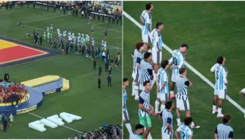 Argjentina i ktheu shpinën Spanjës gjatë ceremonisë së trofeut; gjesti ndez debatet në rrjetet sociale